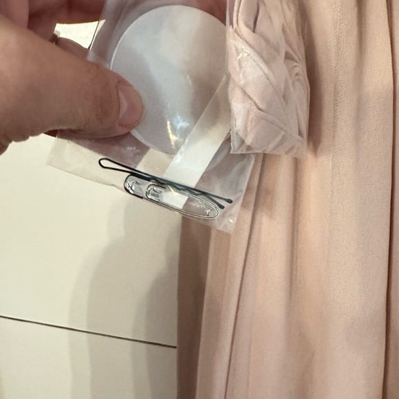 NWT BIRDY GREY 3X Grace convertible pale pink flowy woman maxi bridal dress - Picture 7 of 10